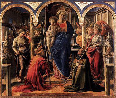 Fra Filippo Lippi Barbadori Altarpiece Sweden oil painting art